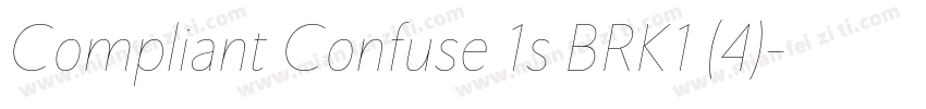 Compliant Confuse 1s BRK1 (4)字体转换